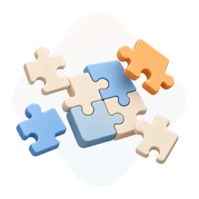 Loose puzzle pieces
