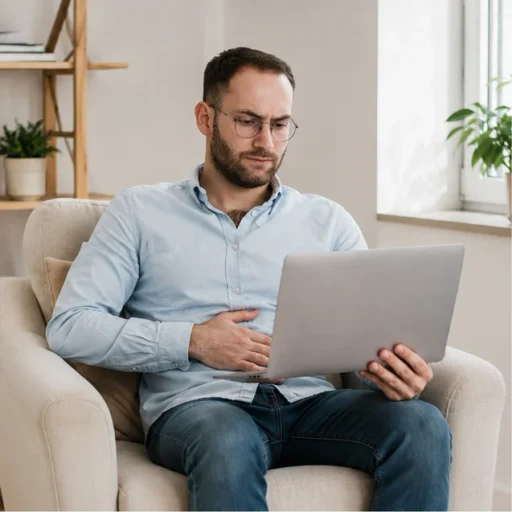 Patient receiving IBS care support