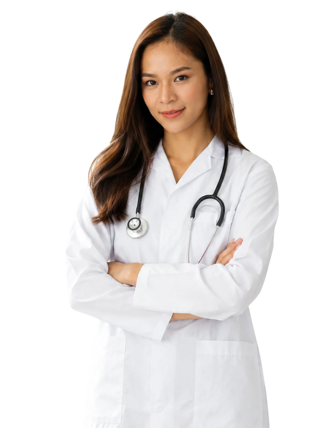 Doctor in a white coat